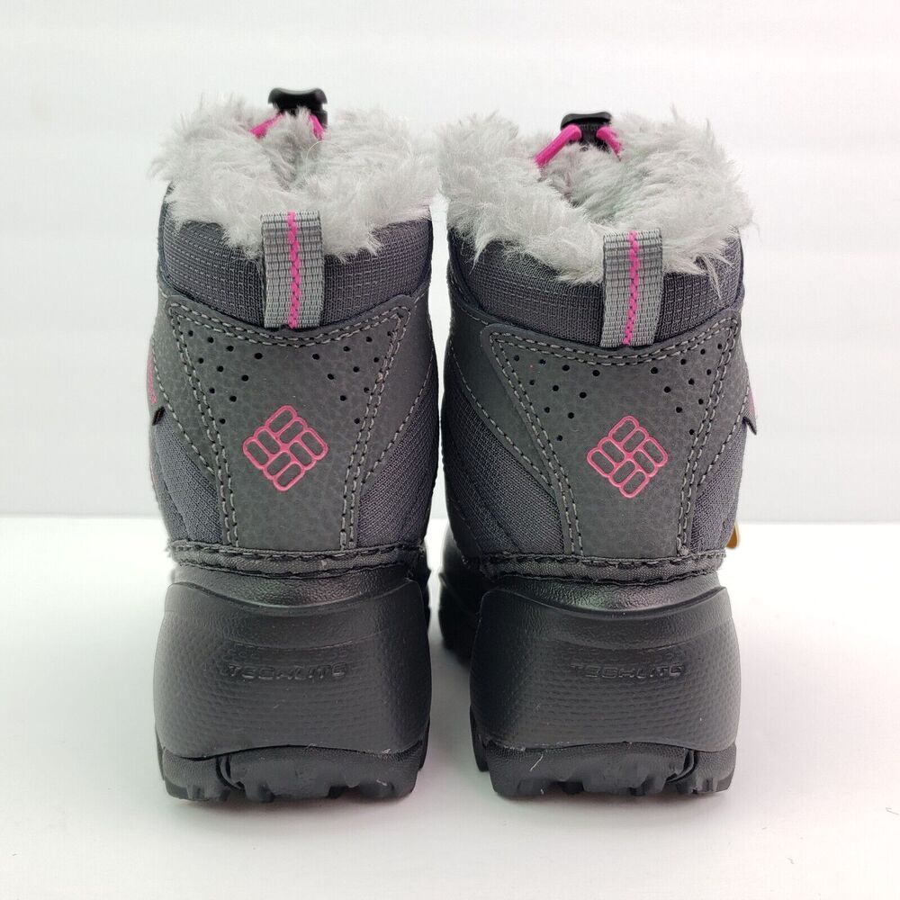 Never worn Columbia Gray and Pink Kids Winter Boots - Picture 7 of 14